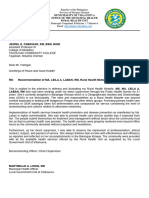 Recommendation Letter of Mam Leila