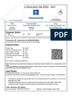 Electronic Reservation Slip (ERS) : 6537746732 20503/RAJDHANI EXP Ac 3 Tier Sleeper (3A)