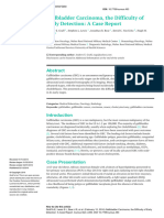 Gallbladder Carcinoma, The Difficulty of Early Detection - A Case Report