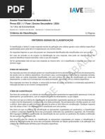 Exames de Matemática A - Critérios de Correção