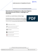 Rural Tourism Development in Mountain Regions-Identifying Success Factors, Challenges and Potentials-Ahi