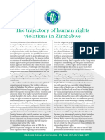 TH e Trajectory of Human Rights Violations in Zimbabwe: DR Annie Barbar A Chikwanha - ISS Paper 202 - October 2009