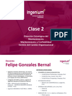 Presentación - Dirección Estratégica Del Mantenimiento - Clase 2