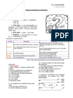 Homônimas e Parônimas - Resumo e Atividades