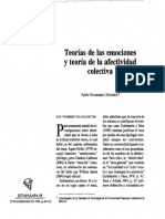 Fernandez P. (1994) Teorias de Las Emociones y Teoría de La Afectividad Colectiva