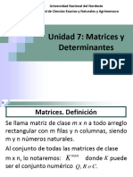 Unidad 7 - Matrices y Determinantes