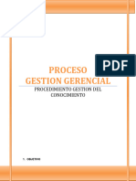 Procedimiento Gestion Del Conocimiento