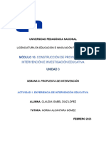 Cidíaz - Experiencia de Intervención Educativa