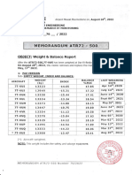 MEMORANDUM ATR72 - 500 DAH NUM 76 DATE DU August 24th 2022