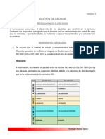 Gestión de Calidad: Semana 5