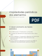 Propriedades Periódicas Dos Elementos0