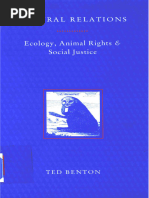 Ted Benton - Natural Relations - Ecology, Animal Rights and Social Justice-Verso (1993)