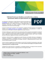 Comunicado Tecnico - Portaria Apoio Empregados