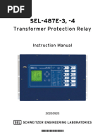 SEL-487E-3, - 4: Transformer Protection Relay