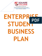 SC ENTERPRISE STUDENT BUSINESS PLAN - Template - 2023