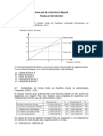 Questões Analise de Custos e Preços