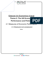 C) Employment and Unemployment