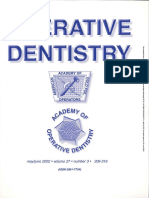 VOL 3 - JOURNAL OF OPERATIVE DENTISTRY Pg. 297-304