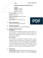 Informe Psicologico Del Baron Yaritza