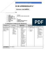 Sesión de Comunicación - Carta