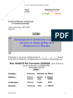 Dynamique de La Mobilisation Sociale Pour Une Prise en Charge Globale de La Drépanocytose À Bamako