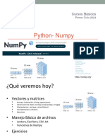 Numpy Arrays