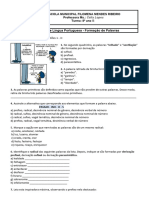 Atividade Sobre Letras e Fonemas