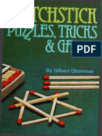 Obermair G. Matchstick Puzzles, Tricks and Games 1977