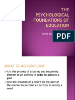 The Psychological Foundations of Education