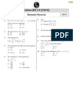 Binomial Theorem: DPP 1 (Of Lec 02) - Arjuna JEE 2.0 2024