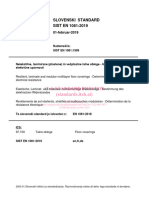 (Preview) SIST-EN-1081-2019 - Resilient, Laminate and Modular Multilayer Floor Coverings - Determination of The Electrical Resistance