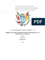 Comercio Exterior Trabajo Tributacion de Los Servicios de Streaming Igv e Impuestos A La Renta Grupo 06