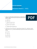 AP Physics C Mechanics Session1 Worksheet