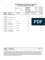 Account Statement Summary