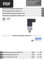 Wika A-10 Installation Instructions