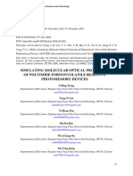 Simulating Molecular Optical Properties of Polyimide For Nonvolatile Resistive Photomemory Devices