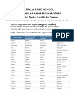 Lista de Verbos Regulares e Irregulares em Ingles