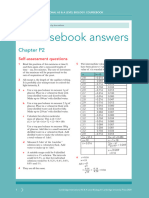 Self Assessment Answers P2 Asal Biology CB