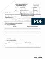 Grant M Snow Financial Disclosure Report For 2010