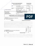 William M Acker JR Financial Disclosure Report For 2010