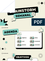 Apresentação de Brainstorm Minimalista Verde e Preto