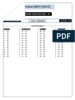 Short Practice Test 03 - Hints & Solutions - Arjuna NEET 2025