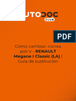 Cómo Cambiar - Correa Poli V - RENAULT Megane I Classic (LA) - Guía de Sustitución