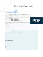 GMAT2111 General Mathematics Second Quarter Exam