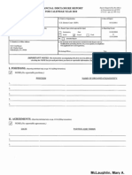 Mary A McLaughlin Financial Disclosure Report For 2010