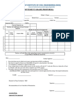 Grade Improvement Proforma