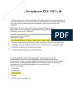 Estudos Disciplinares XVI - NOTA 10