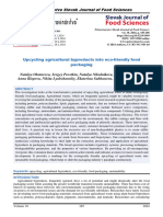 Upcycling Agricultural Byproducts Into Ecofriendly Food Packagingpotravinarstvo Slovak Journal of Food Sciences