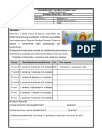 Avaliação de Matemática 2º Bimestre 4º Ano