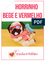 Cachorrinho Bege e Vermelho